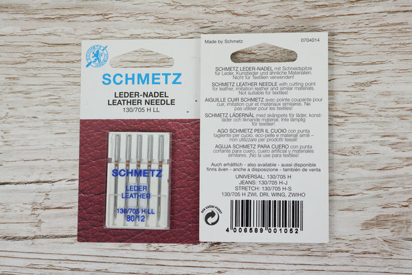 Schmetz Ledernadeln 130/705 H LL 80/12