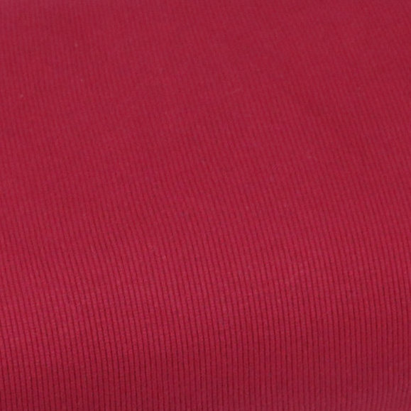 Ripp-Baumwolljersey uni einfarbig cranberry rot
